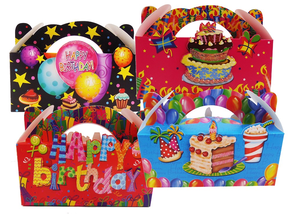Geschenk Faltkarton Geburtstag