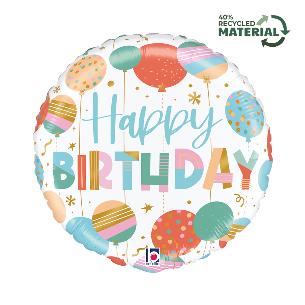 18" Birthday Balloons Celebration