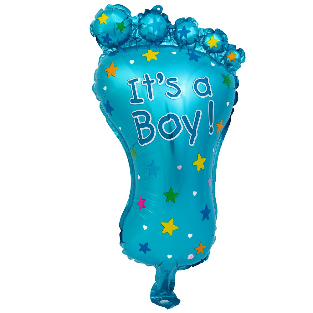 14" It´s a Boy Foot (mit Ventil)