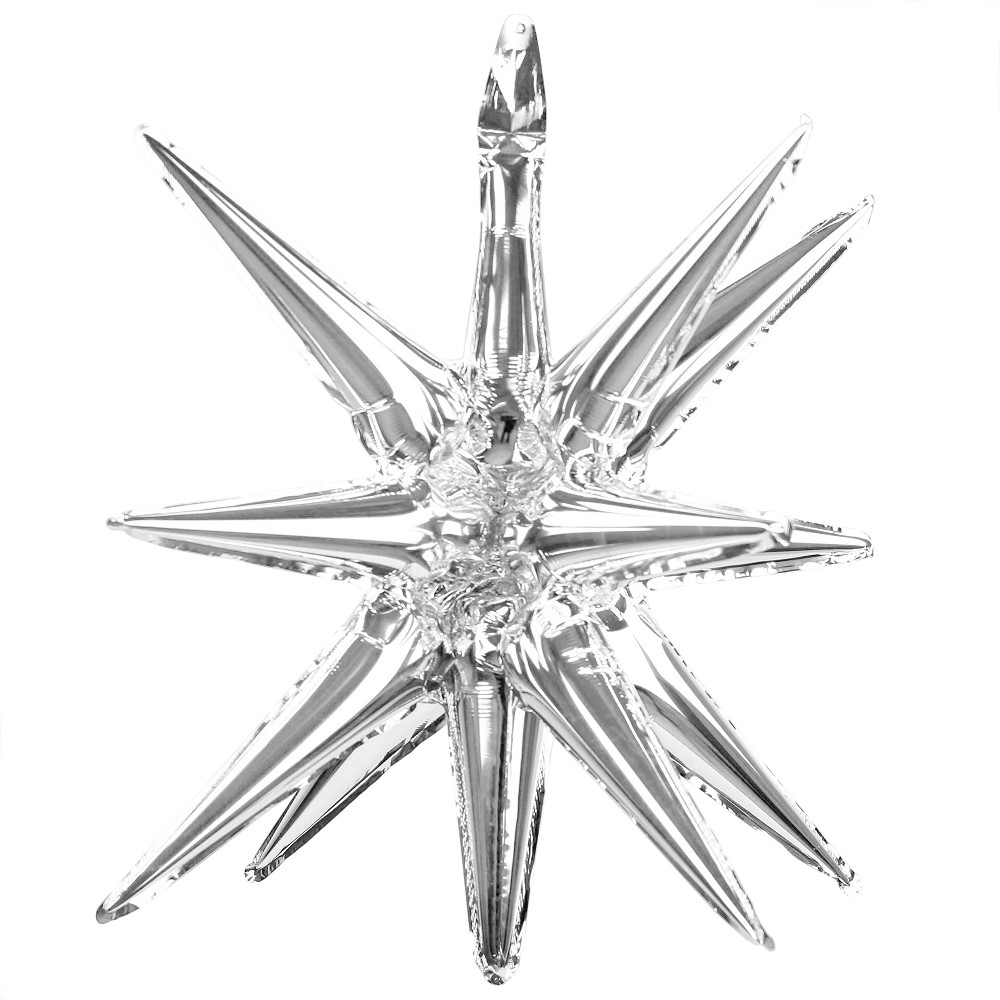 22" Deko Stern Silber