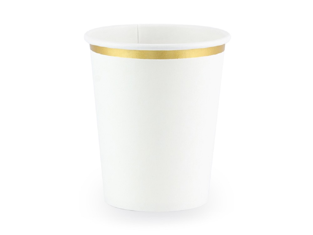 Becher - weiß - 260ml - 6 Stk.