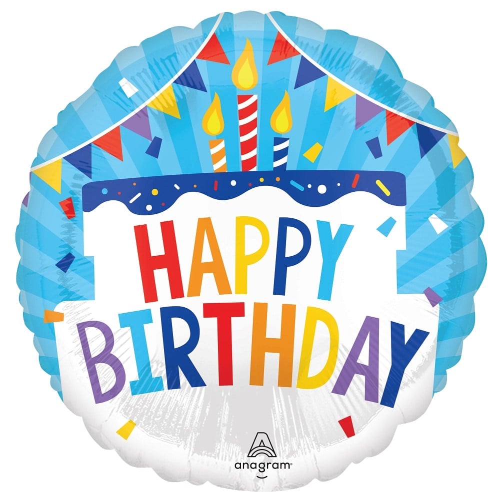 18" Happy Birthday Tiered Cake