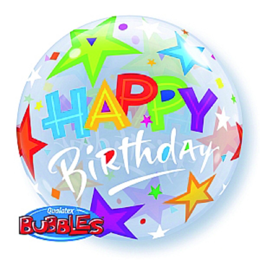 22" Single Bubble Brilliant Stars