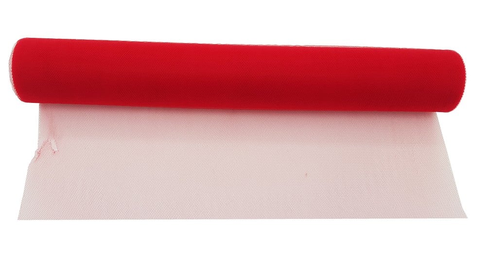 Tüll rot, 36cm x 9,10m