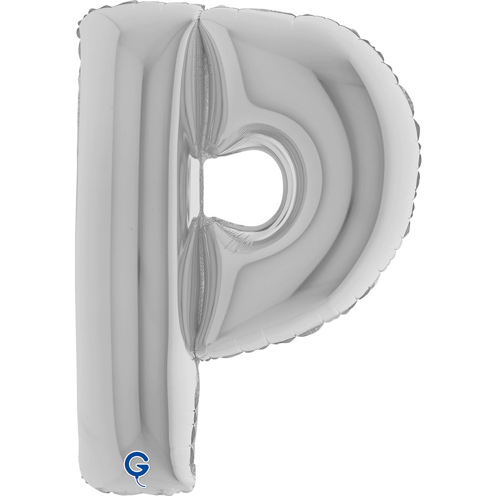40" Folienbuchstabe "P" Silver