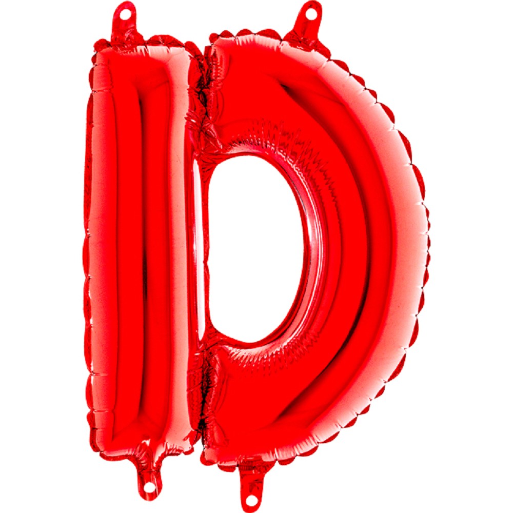 14" Folienbuchstabe "D" Red
