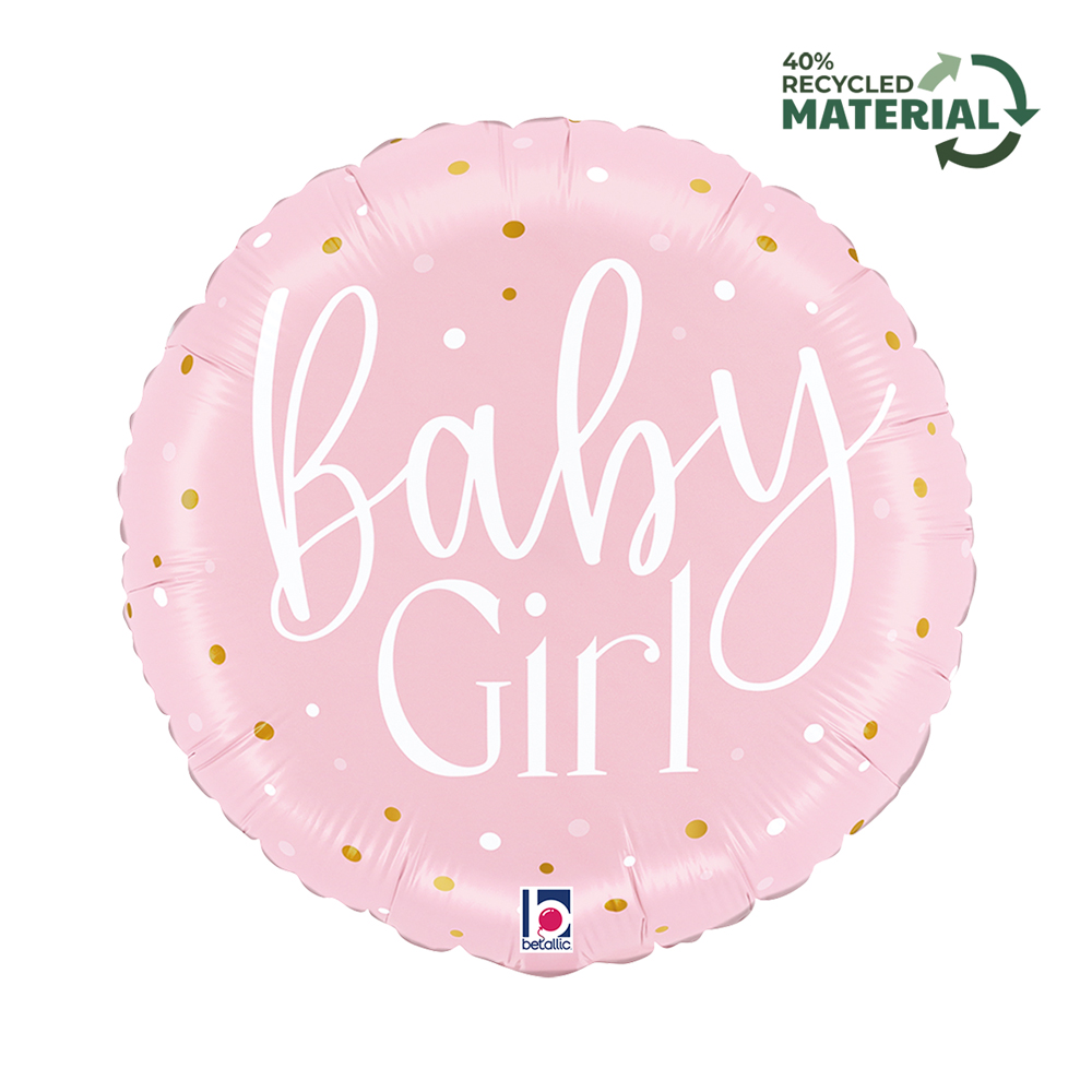 18" Baby Girl Pink Dots
