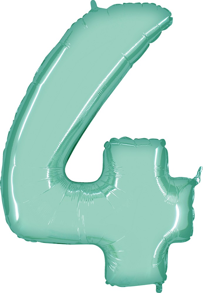 40" Folienzahl "4" Pastel Blue