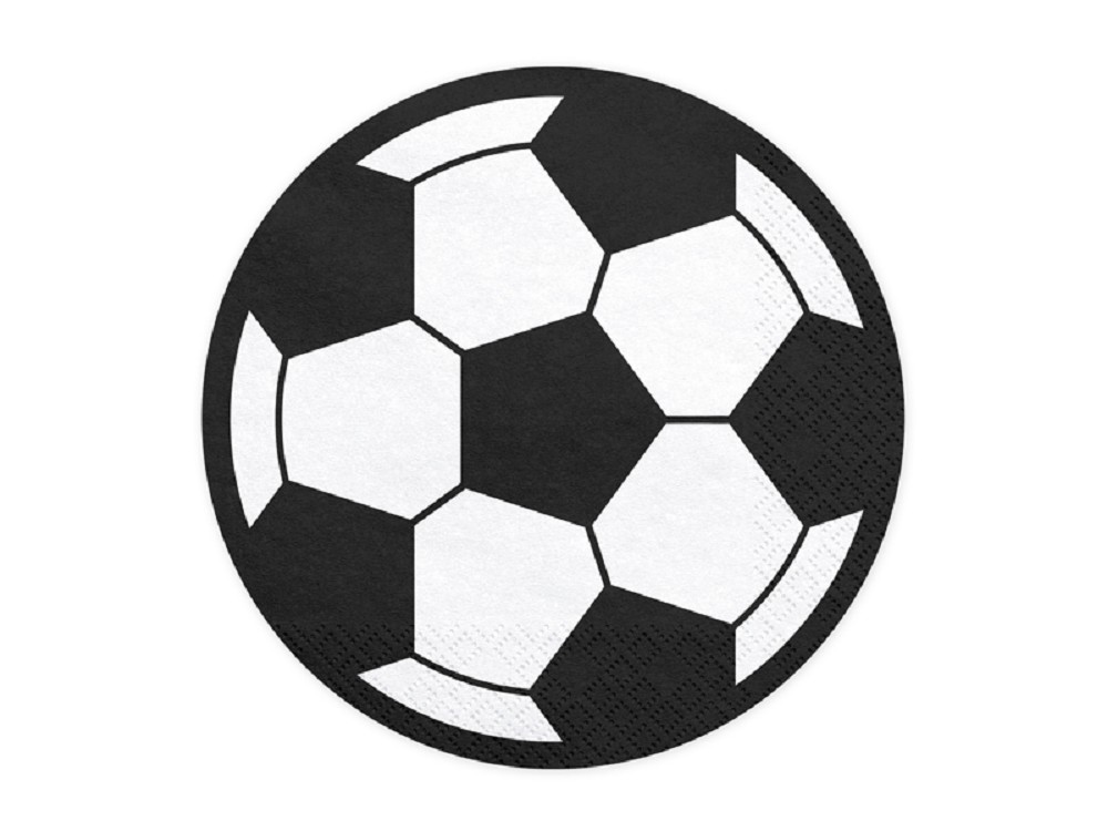 Servietten - Fußball - 13,5cm - 20 Stk.