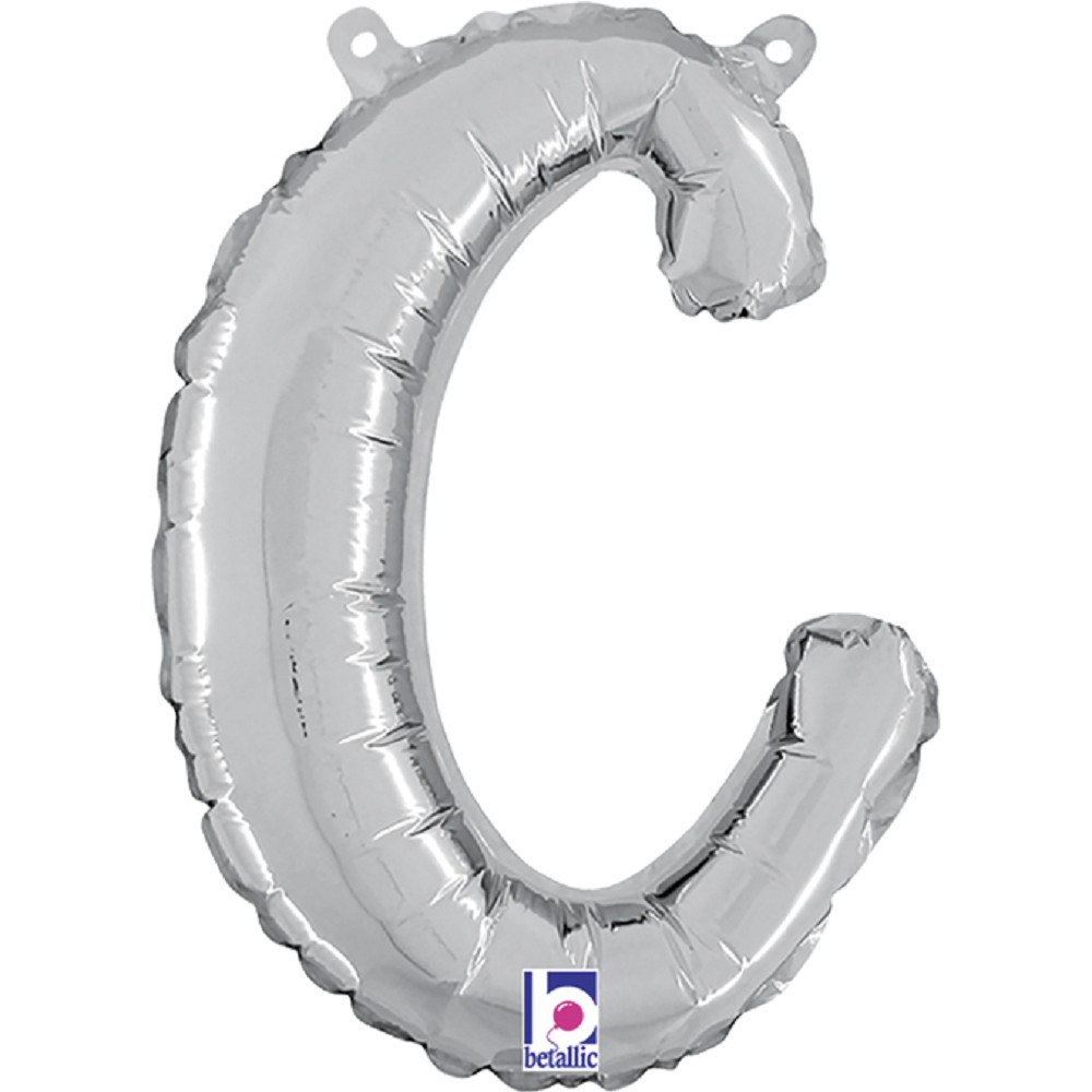 14" - 24"  Folienbuchstabe "c" Script Silver