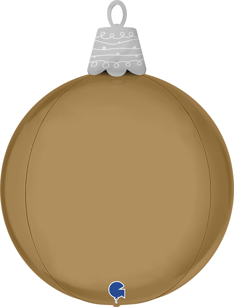 21" Christmas Ball Platinum Champagne 4D