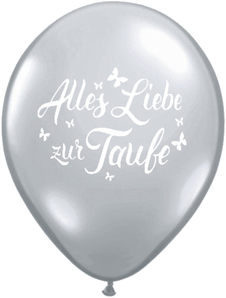 18" "Alles Liebe Zur Taufe" Diamond Clear