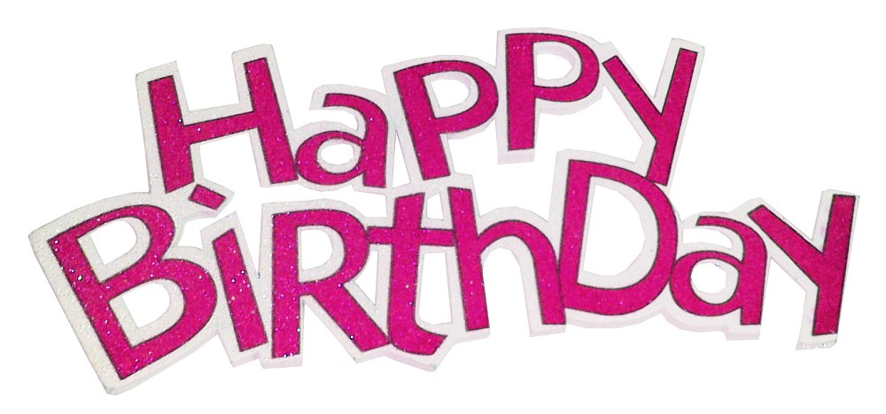 Lettering "Happy Birthday" - Pink 13cm