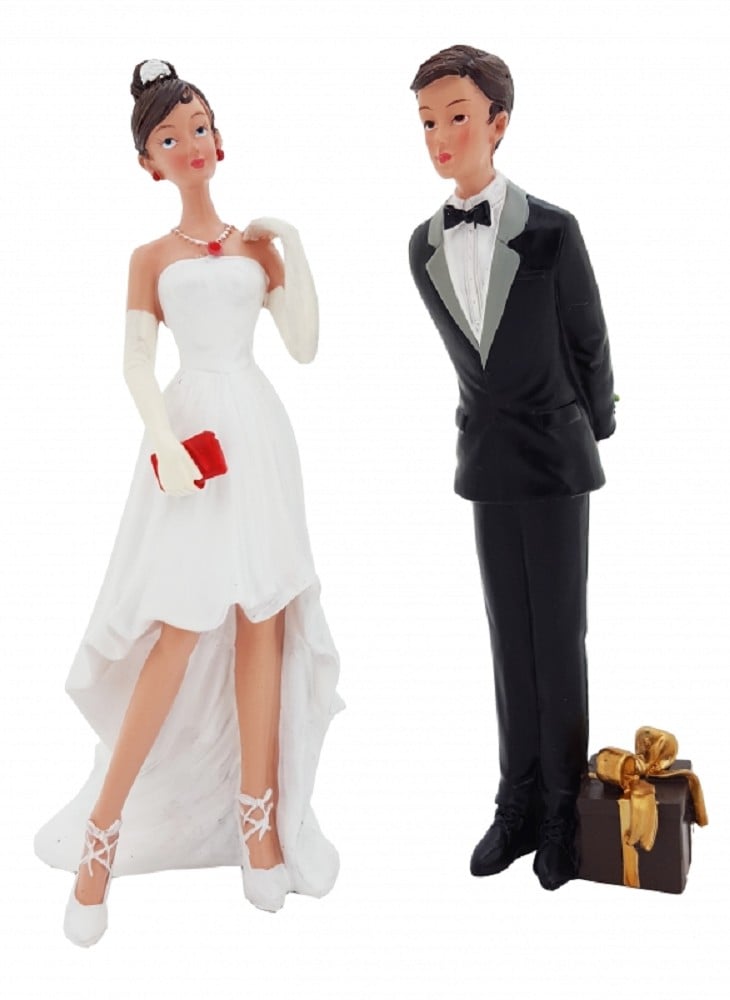 Polyresinfigur Hochzeitspaar modern style