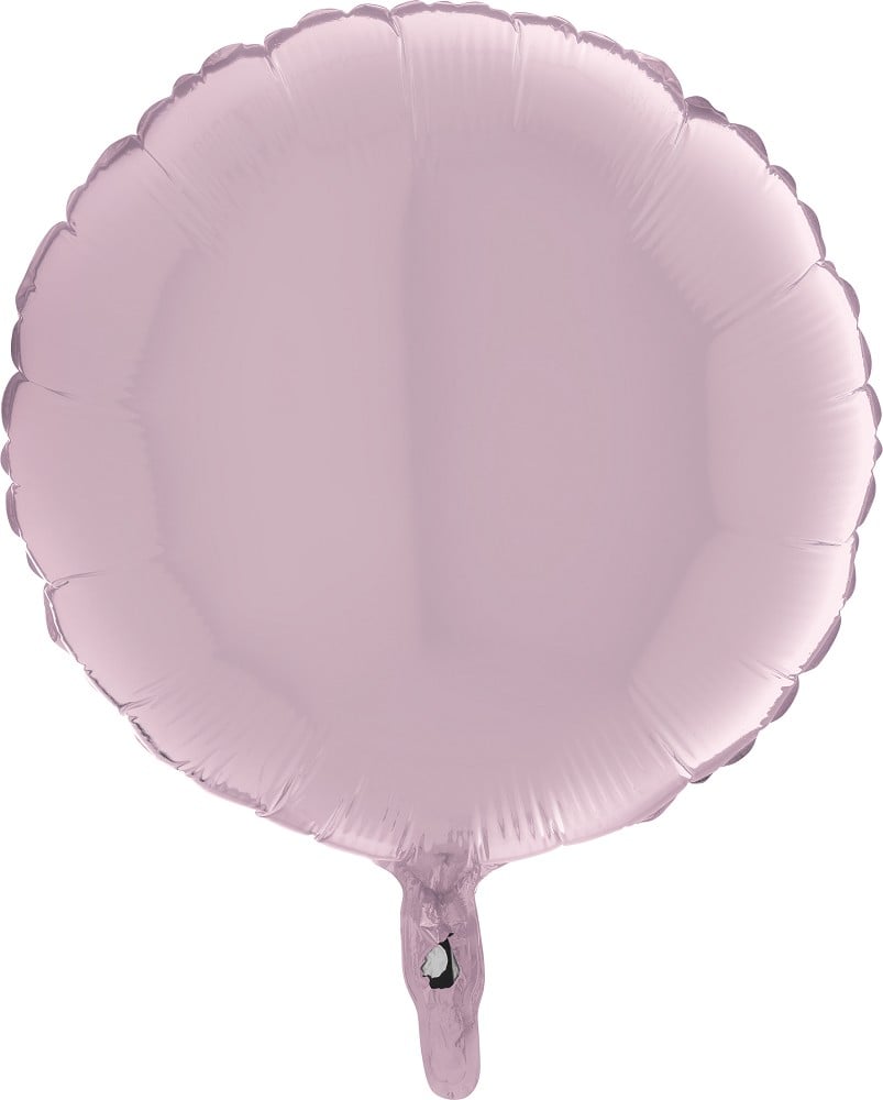 18" Rund Pastel Pink (unverpackt)