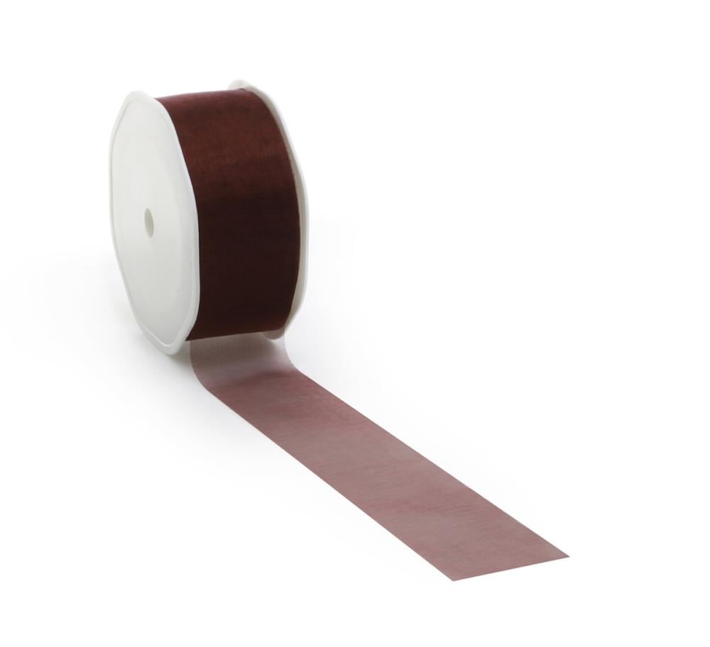 Organzaband 38mm Bordeaux (25m)