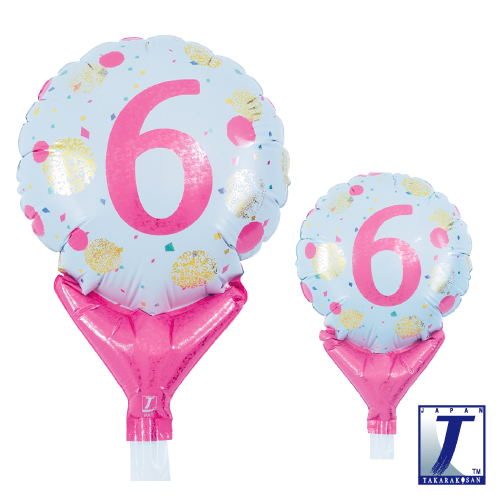 5" Gold & Pink Dots No. 6 (mit Ventil)