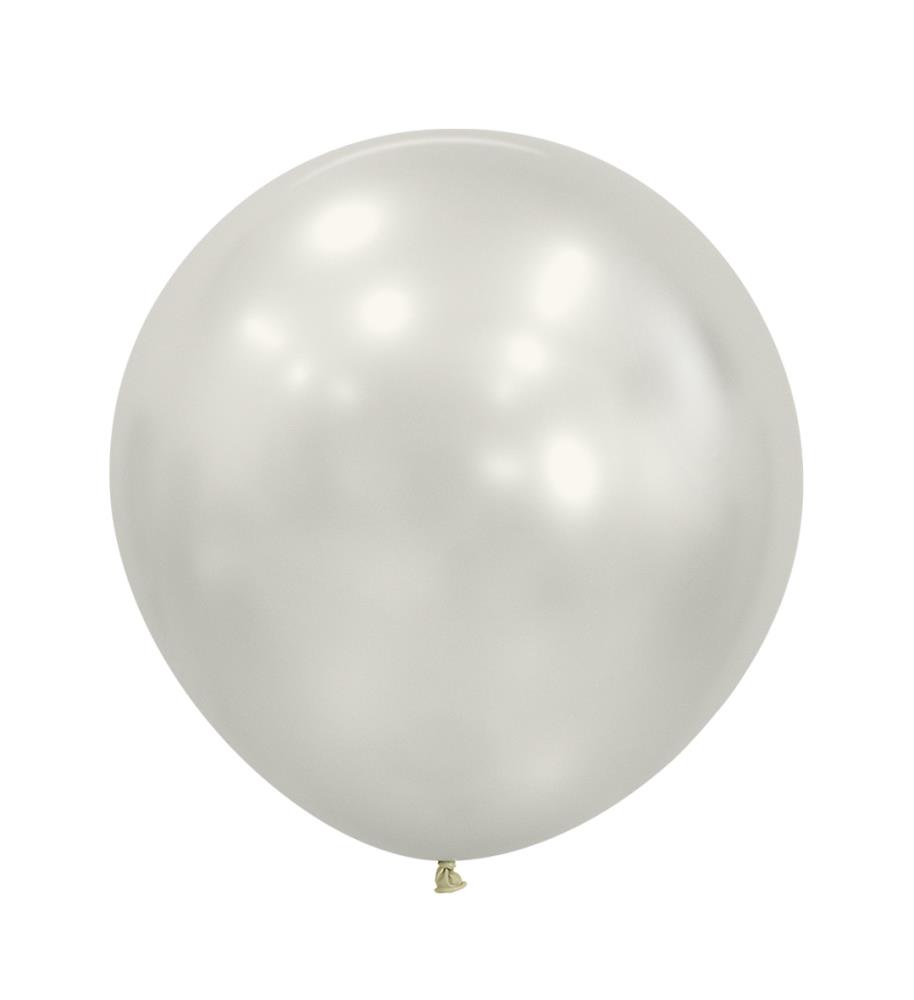 24" Silk Oyster White (3 Stück)