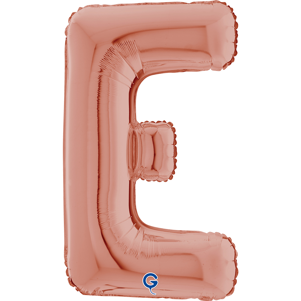 26" Foilballoon Letter "E" Rose Gold