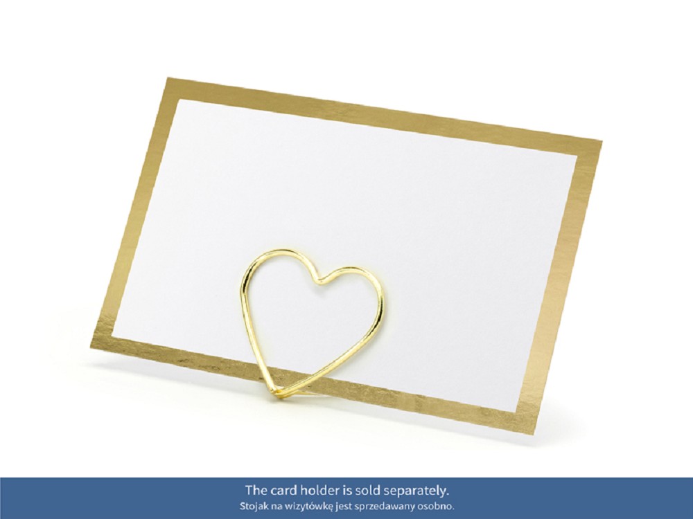 Tischkarten - Rahmen - gold - 9,5x5,5cm - 10 Stk.