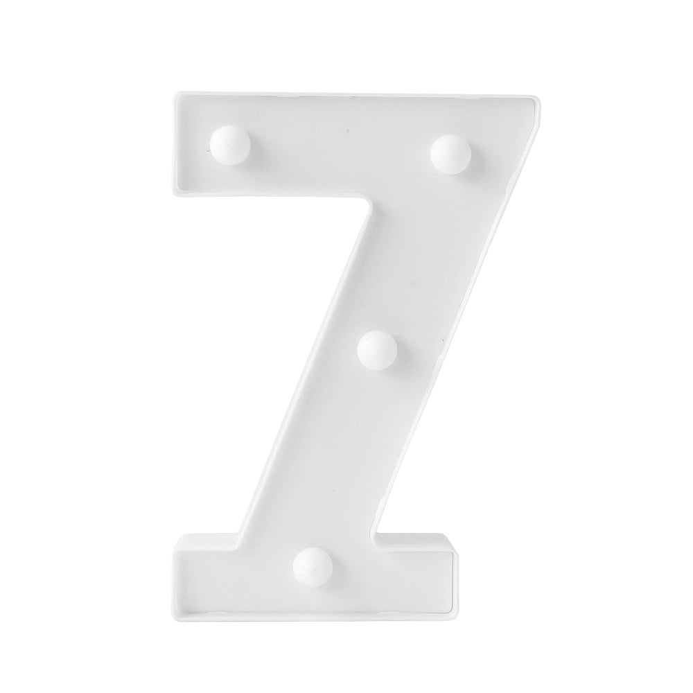 Deko-Zahl " 7" mit LEDs (16cm)