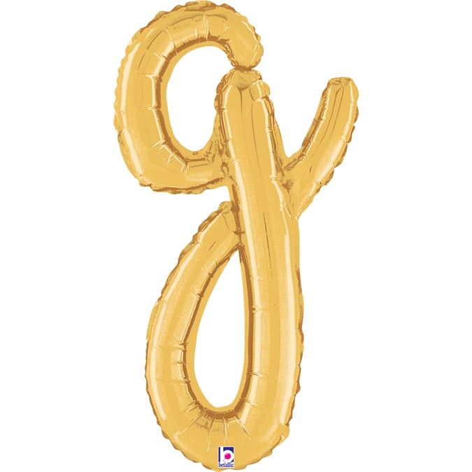14" - 24"  Folienbuchstabe "g" Script Gold (Altgold)
