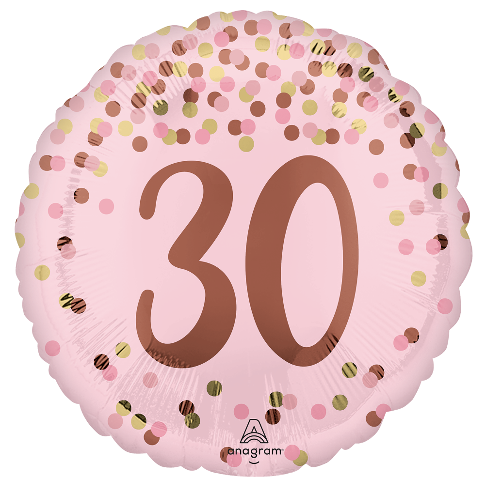 18" Pretty Pink 30th Birthday