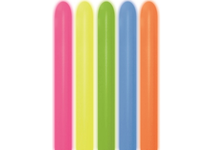 260er Modellierer Neon Sortiment (100 Stück)