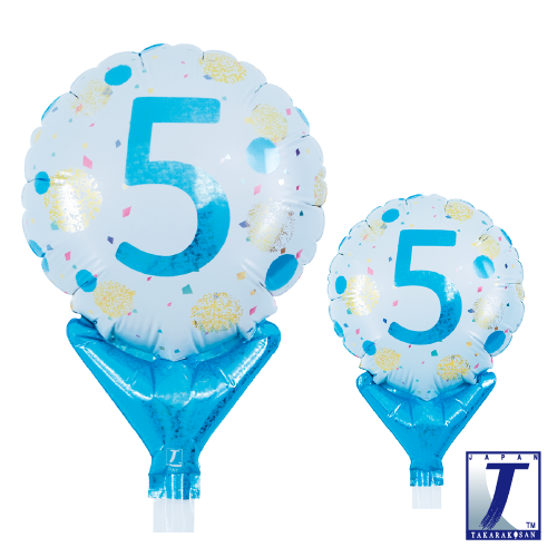 5" Gold & Blue Dots No. 5 (mit Ventil)