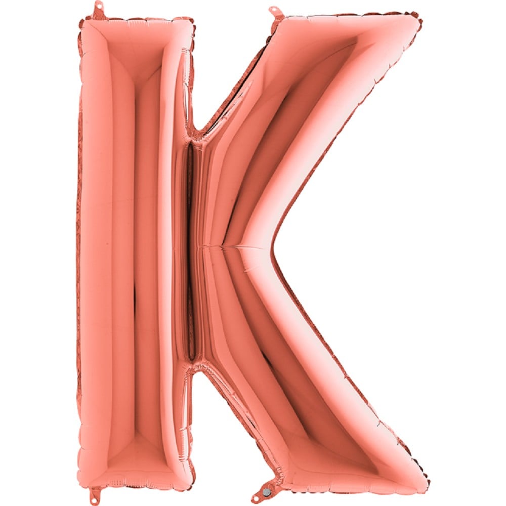 40" Folienbuchstabe "K" Rosé Gold