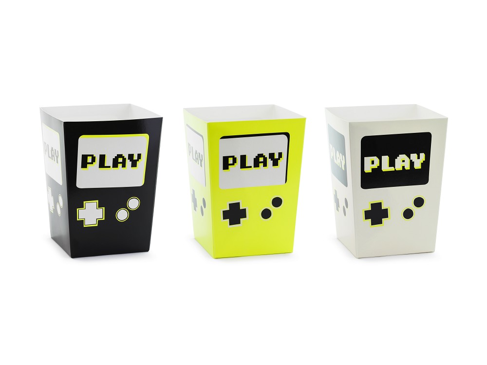 Popcornboxen - Game Coll. - 7x7x12cm - 6 Stk.