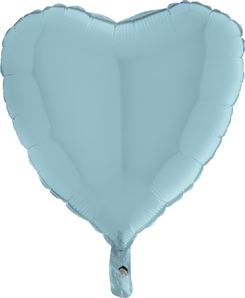 18" Herz Pastel Blue (unverpackt)