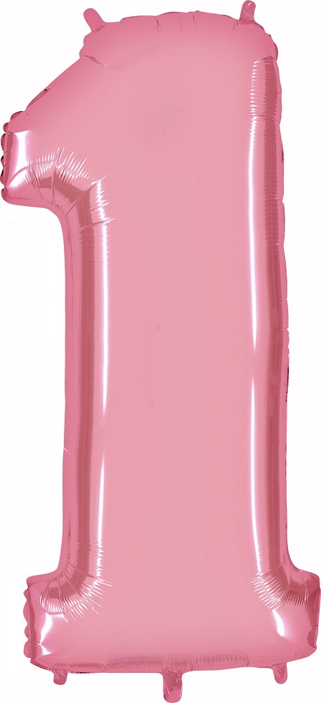 40" Folienzahl "1" Pastel Pink