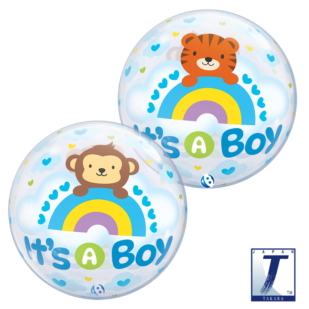 22" Single Bubble It´s A Boy Animals