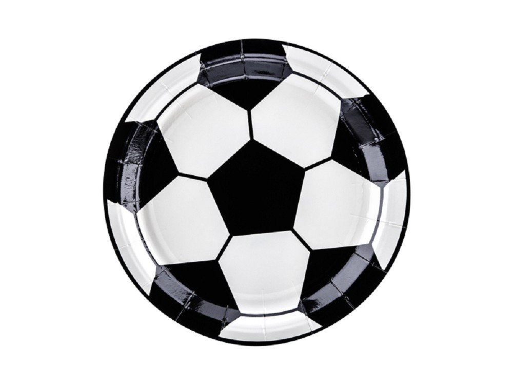 Teller - Fußball - 18cm - 6 Stk.