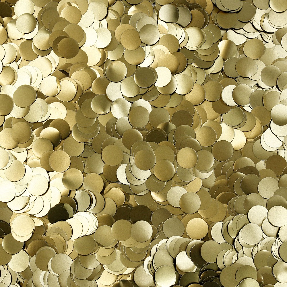 Balloon Confetti -  Round 1 Cm Matte Gold (1kg)
