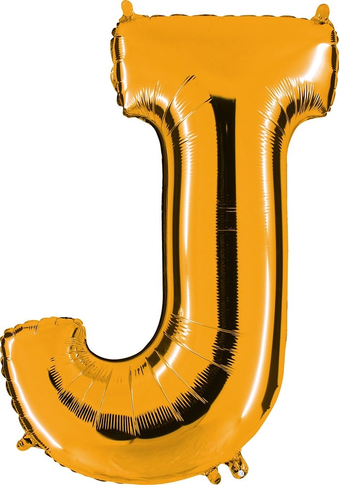 40" Folienbuchstabe "J" Gold (Altgold)