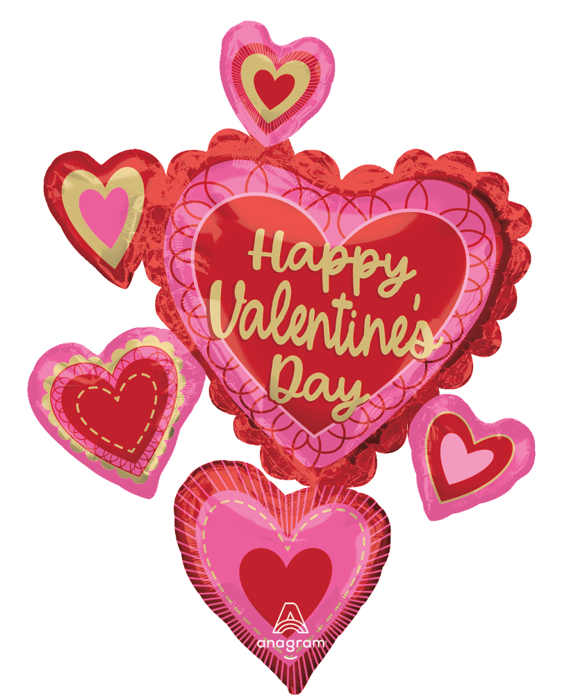 34" HVD Scalloped Sweethearts