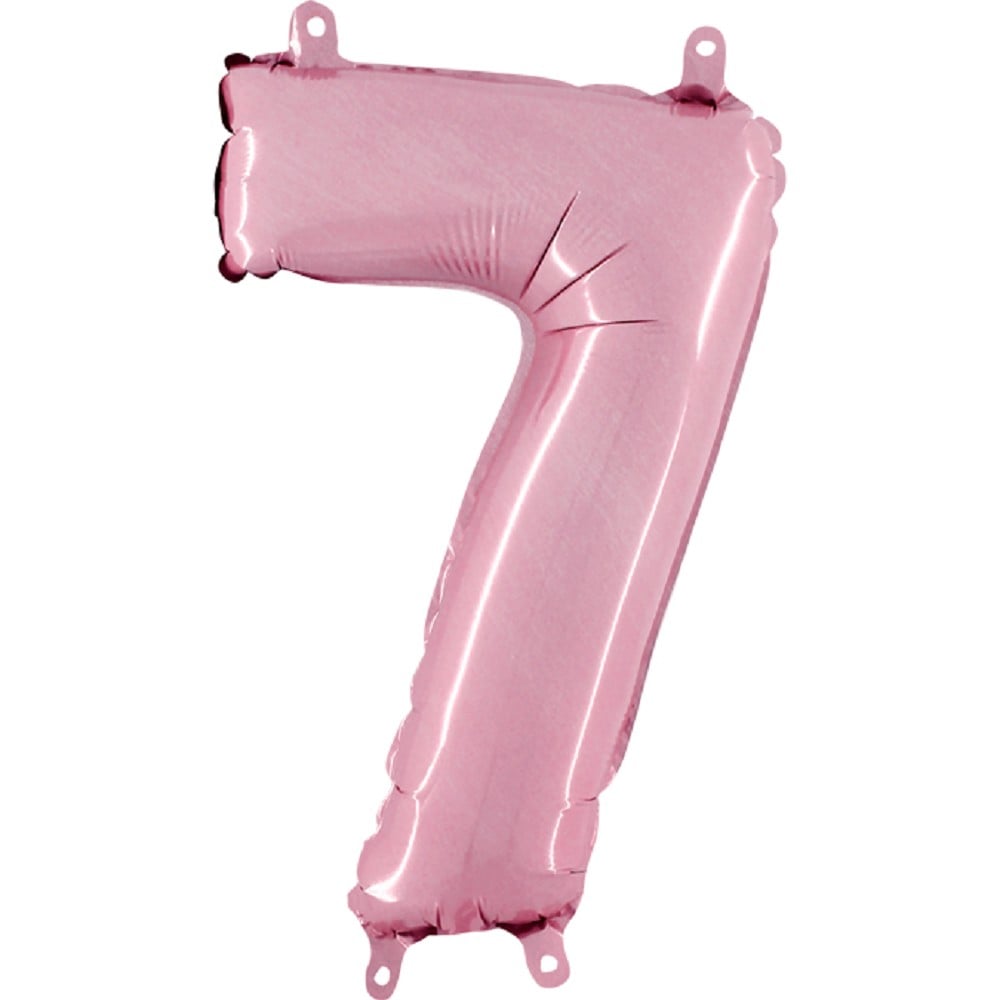 14" Folienzahl "7" Pastel Pink