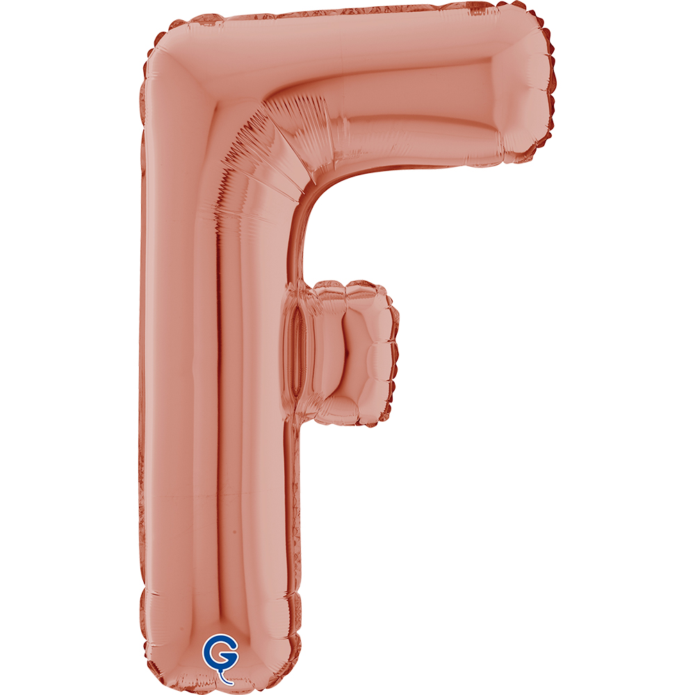 26" Foilballoon Letter "F" Rose Gold