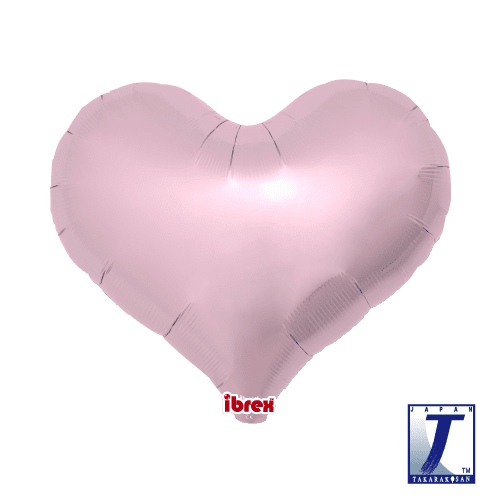 14" Jelly Heart Metallic Light Pink (Ibrex)