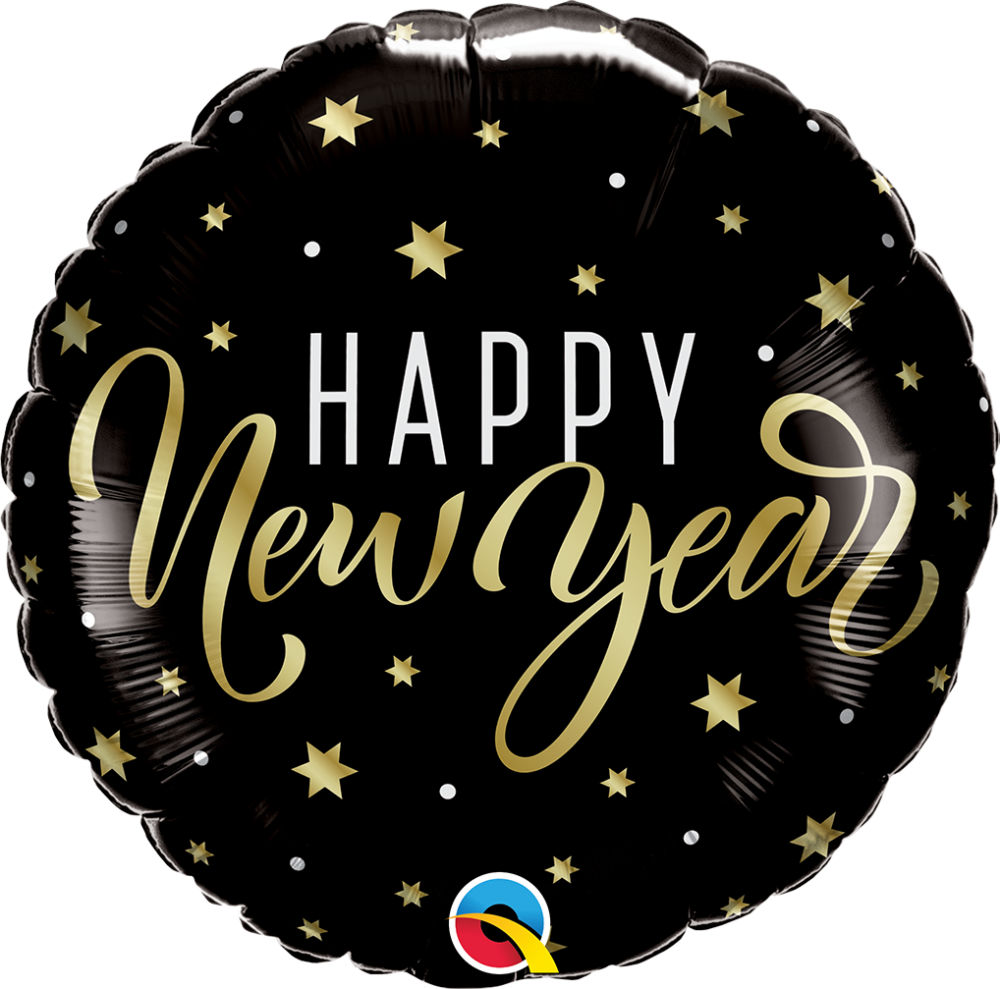 18" New Year Gold Stars
