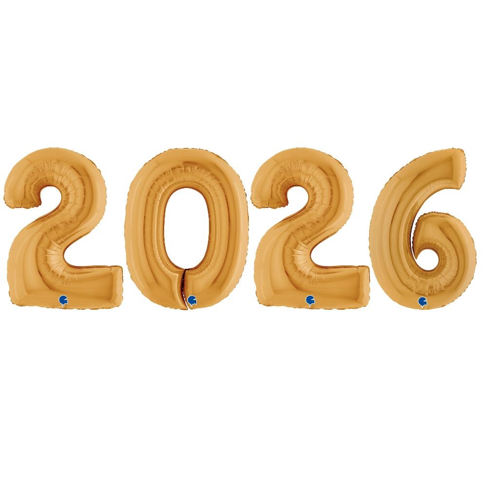 26" Folienzahlenset "2026"  Gold
