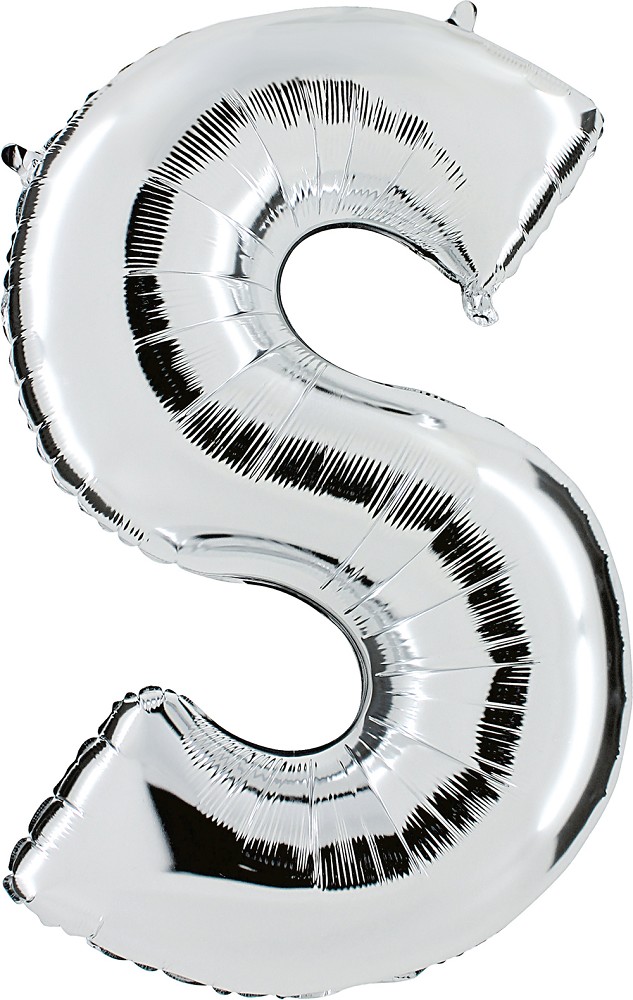 40" Folienbuchstabe "S" Silver