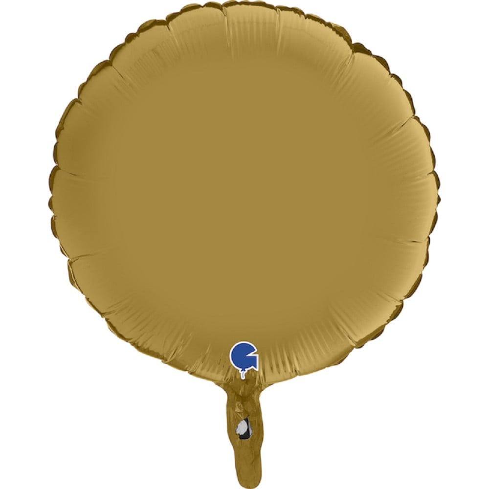 18" Rund Satin Gold (unverpackt)