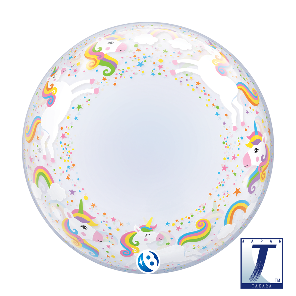 24" Deko Bubble Unicorn