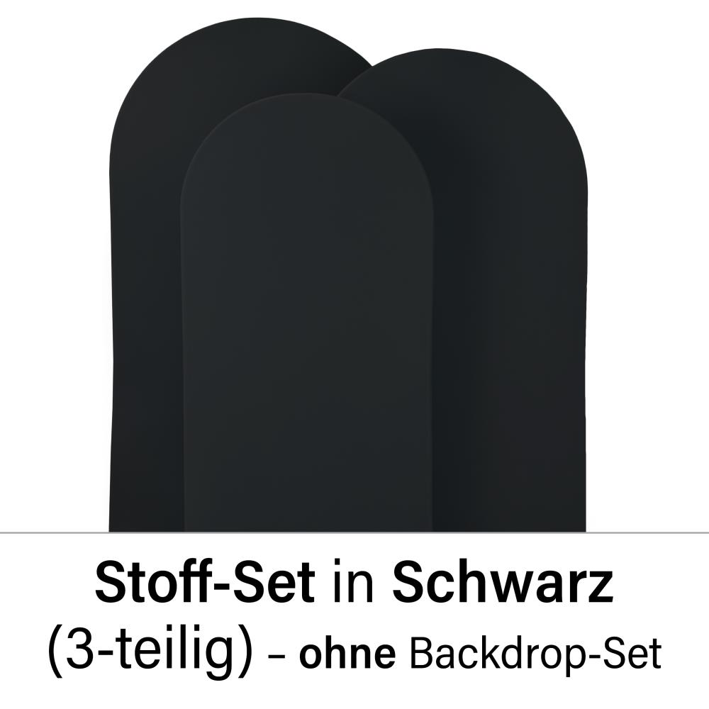 Spannstoff-Set (3-teilig) – Schwarz