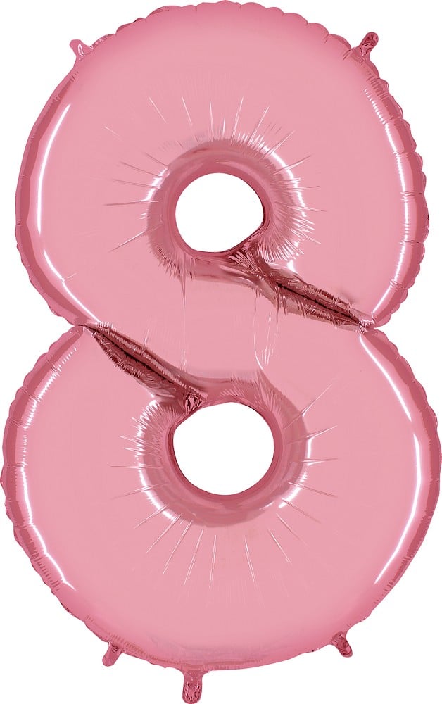 26" Folienzahl "8" Pastel Pink