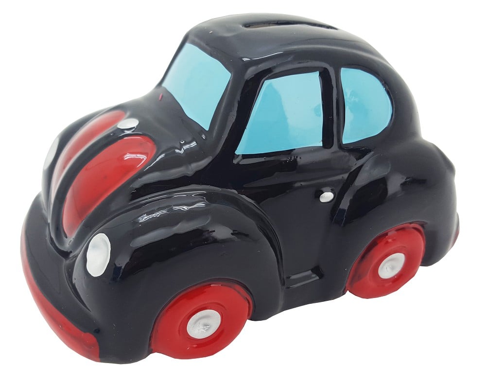 Spardose Auto, Farbe sort