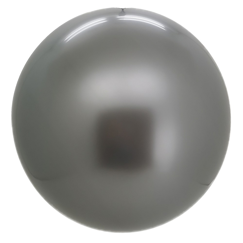 18" Mirror Globe silber